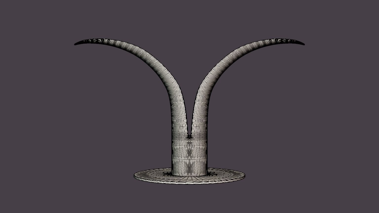 Liljan Candlestick - Brass Low-poly 3D model_5