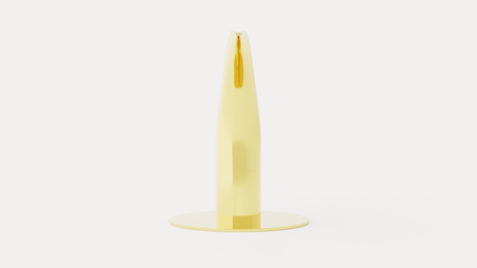 Liljan Candlestick - Brass Low-poly 3D model_2