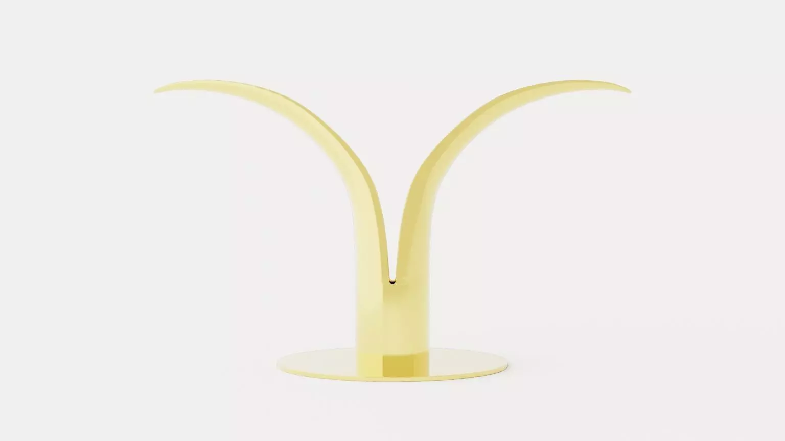 Liljan Candlestick - Brass Low-poly 3D model_0