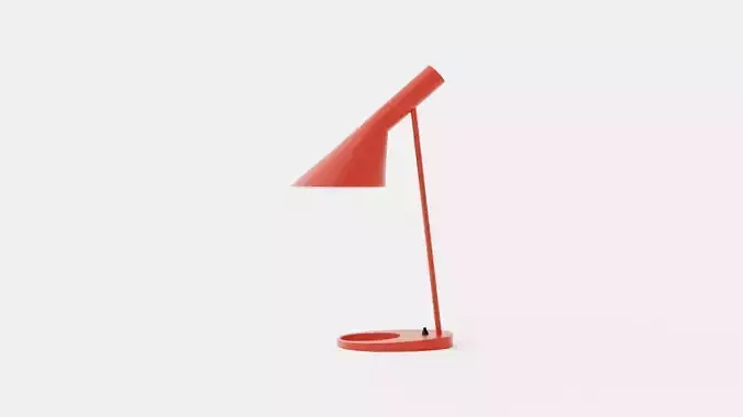 AJ Table lamp - Rust red