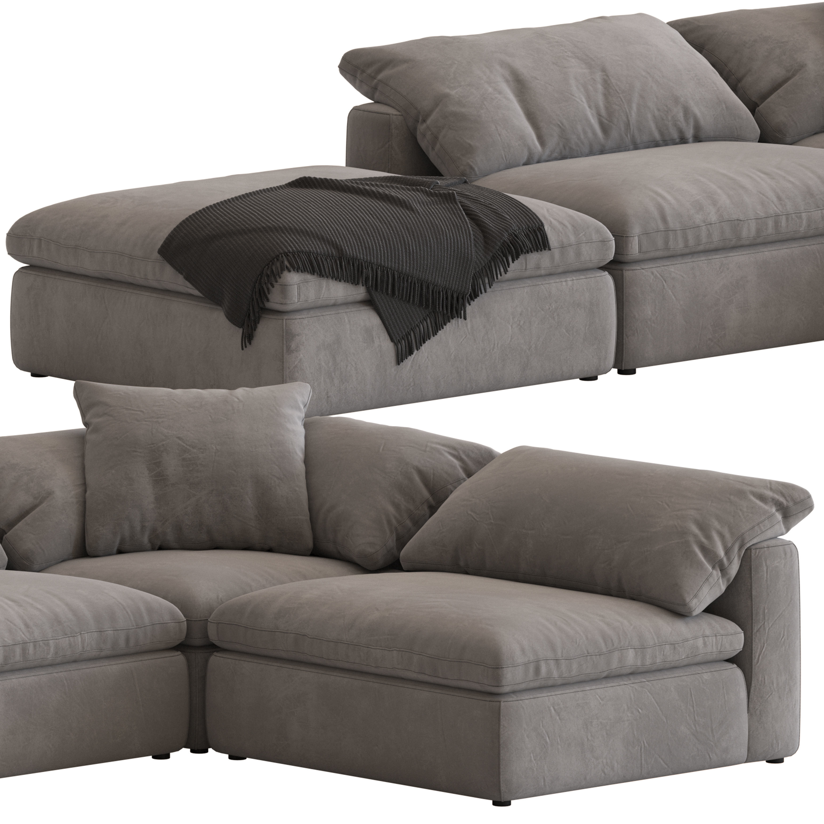 Noble Souls Realm Modular Sofa 3D model_3