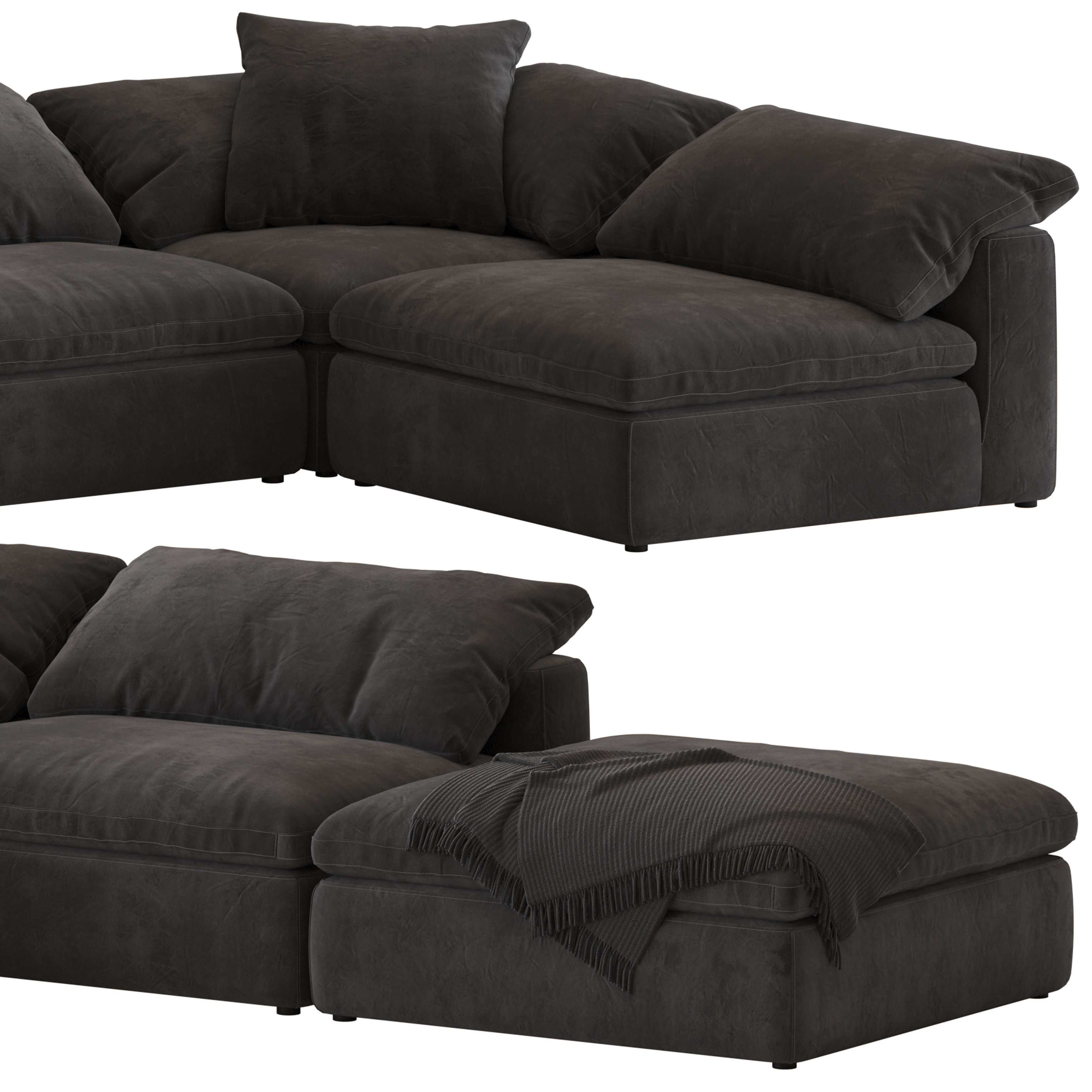 Noble Souls Realm Modular Sofa 3D model_2
