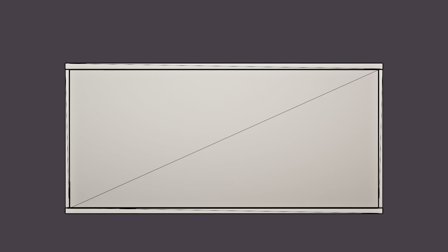 String Cabinet With Mirror Sliding Doors Low-poly 3D model_4