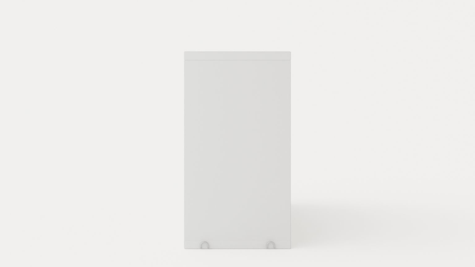 String Cabinet With Mirror Sliding Doors Low-poly 3D model_1