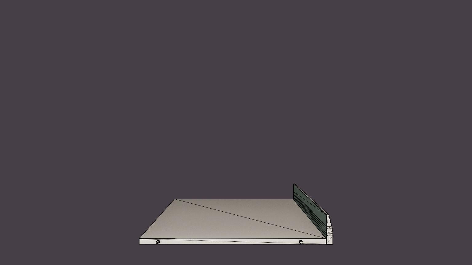 String Magazine shelf Low-poly 3D model_7