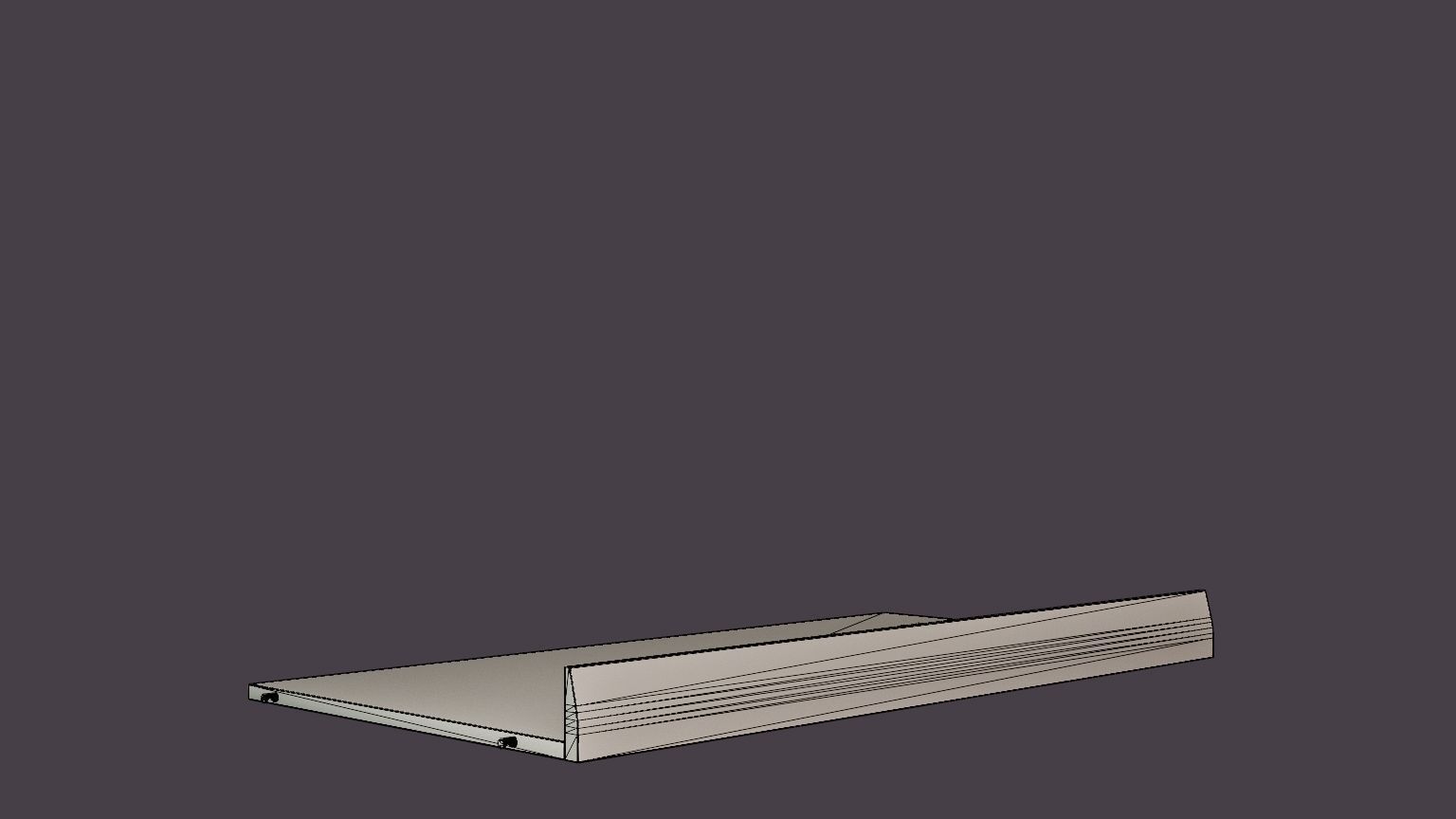 String Magazine shelf Low-poly 3D model_6