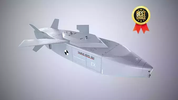 Taurus KEPD 350 air-launched cruise missile gray color
