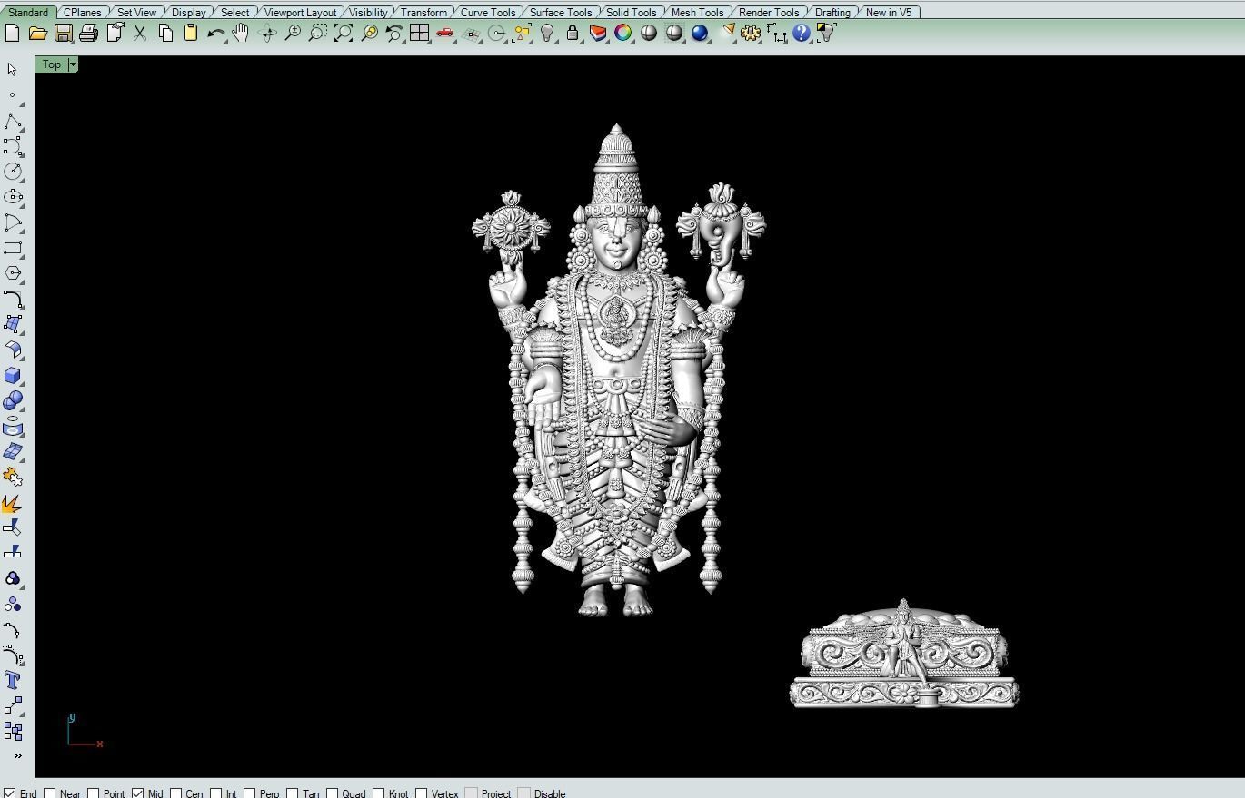 Tirupathi Balaji Artwork-32 3D print model_14