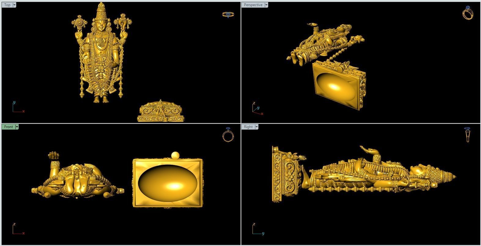 Tirupathi Balaji Artwork-32 3D print model_11