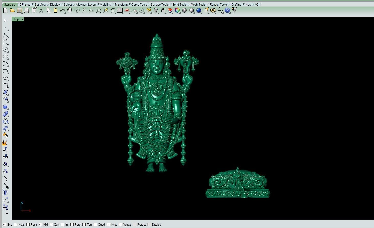 Tirupathi Balaji Artwork-32 3D print model_3