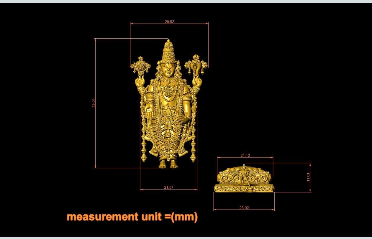 Tirupathi Balaji Artwork-32 3D print model_10