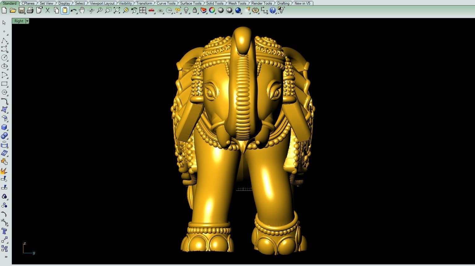 Elephant Artwork-33 3D print model_9