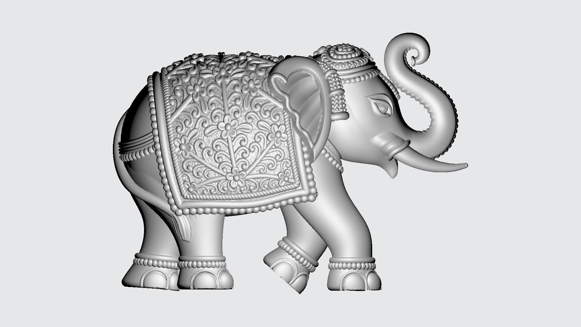 Elephant Artwork-33 3D print model_2