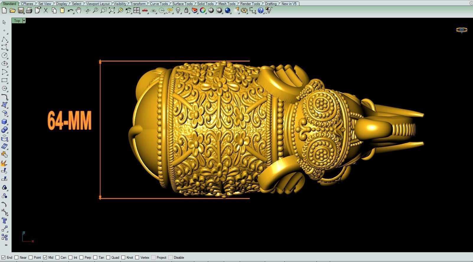 Elephant Artwork-33 3D print model_6