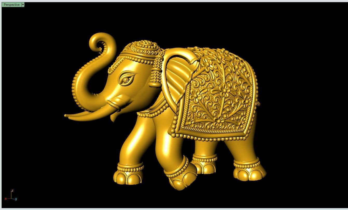Elephant Artwork-33 3D print model_7