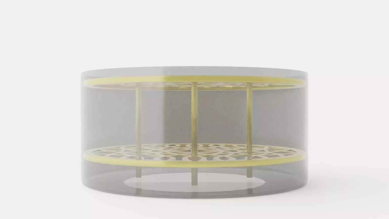 Meadow Vase Large - Brass Low-poly 3D model_0