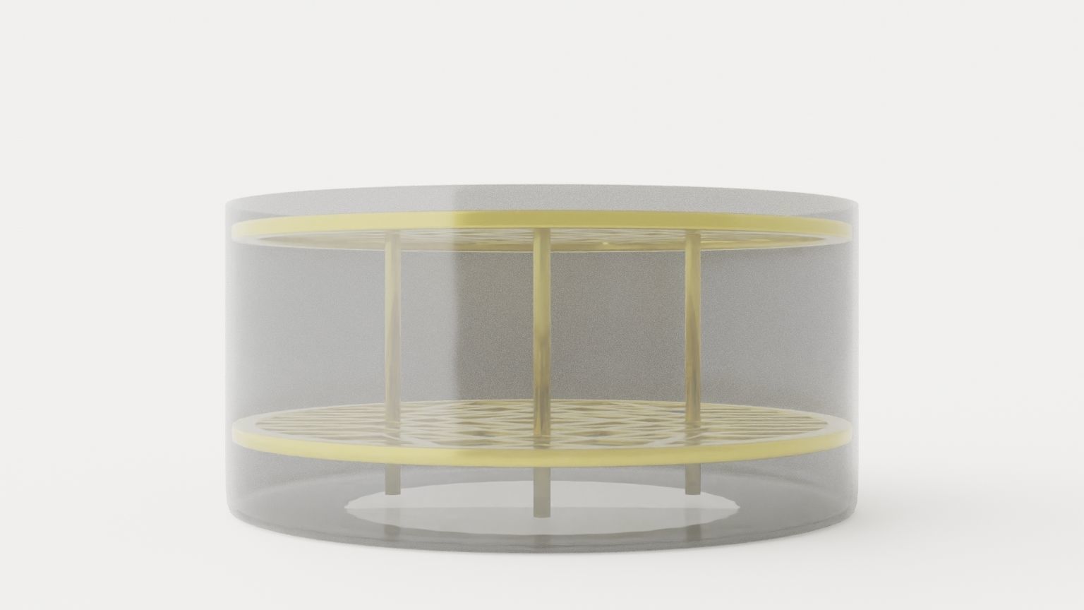 Meadow Vase Large - Brass Low-poly 3D model_2