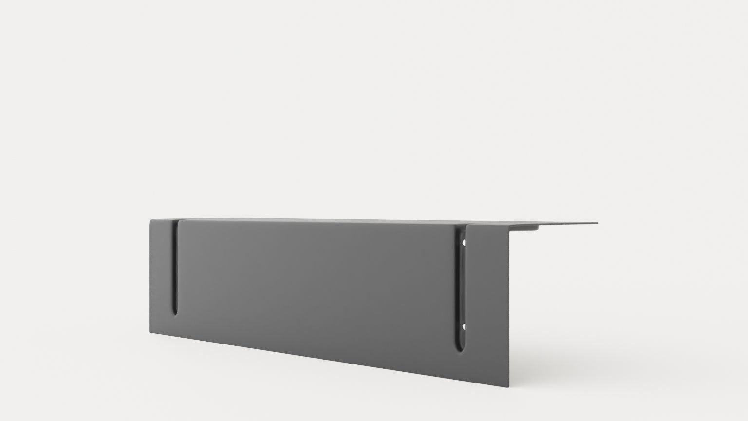 Bracket Shelf - Dark Grey Low-poly 3D model_3