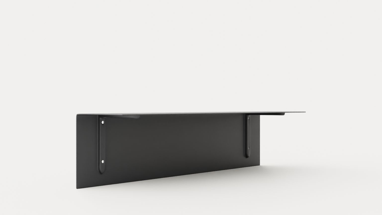 Bracket Shelf - Dark Grey Low-poly 3D model_1