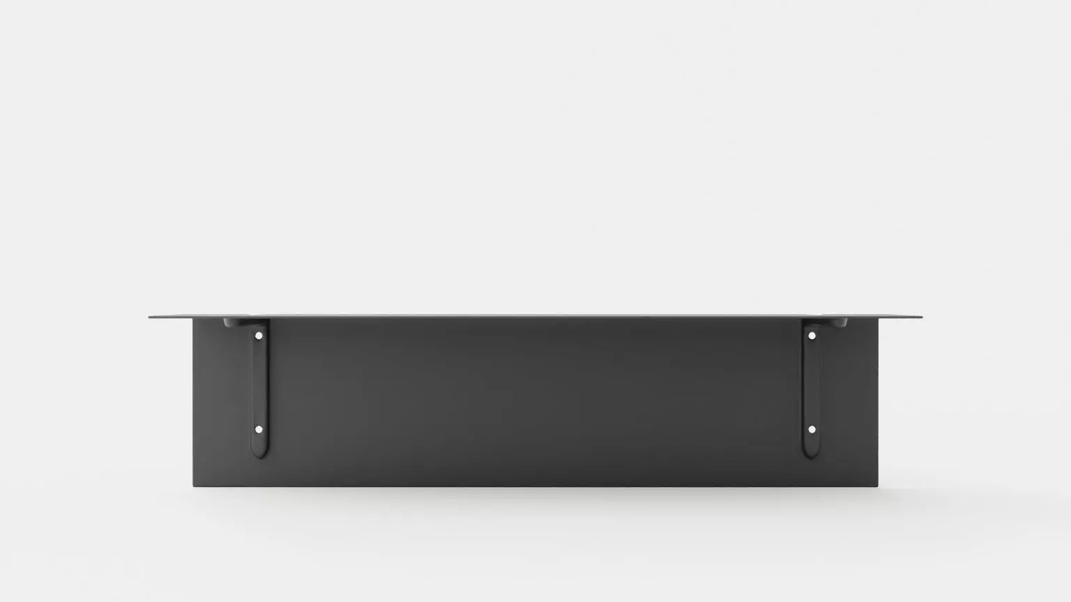 Bracket Shelf - Dark Grey Low-poly 3D model_0