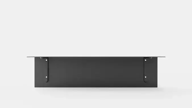 Bracket Shelf - Dark Grey Low-poly 3D model