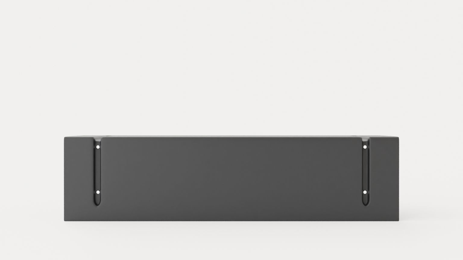 Bracket Shelf - Dark Grey Low-poly 3D model_4