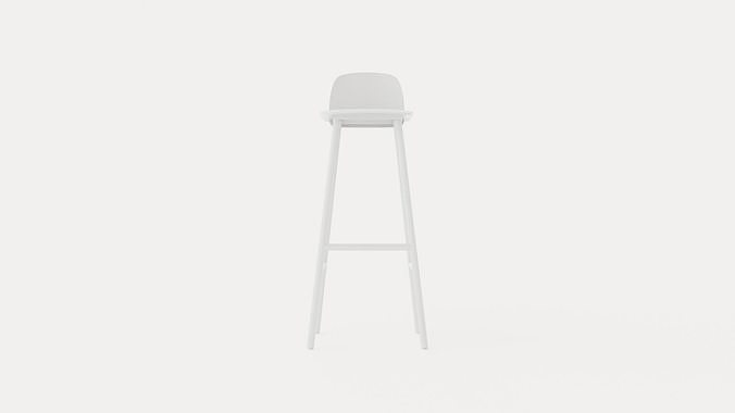 Nerd Barstool Low-poly 3D model