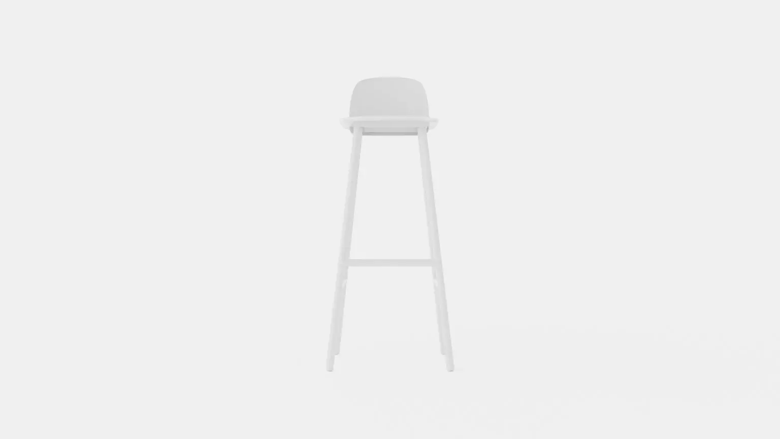 Nerd Barstool Low-poly 3D model_0
