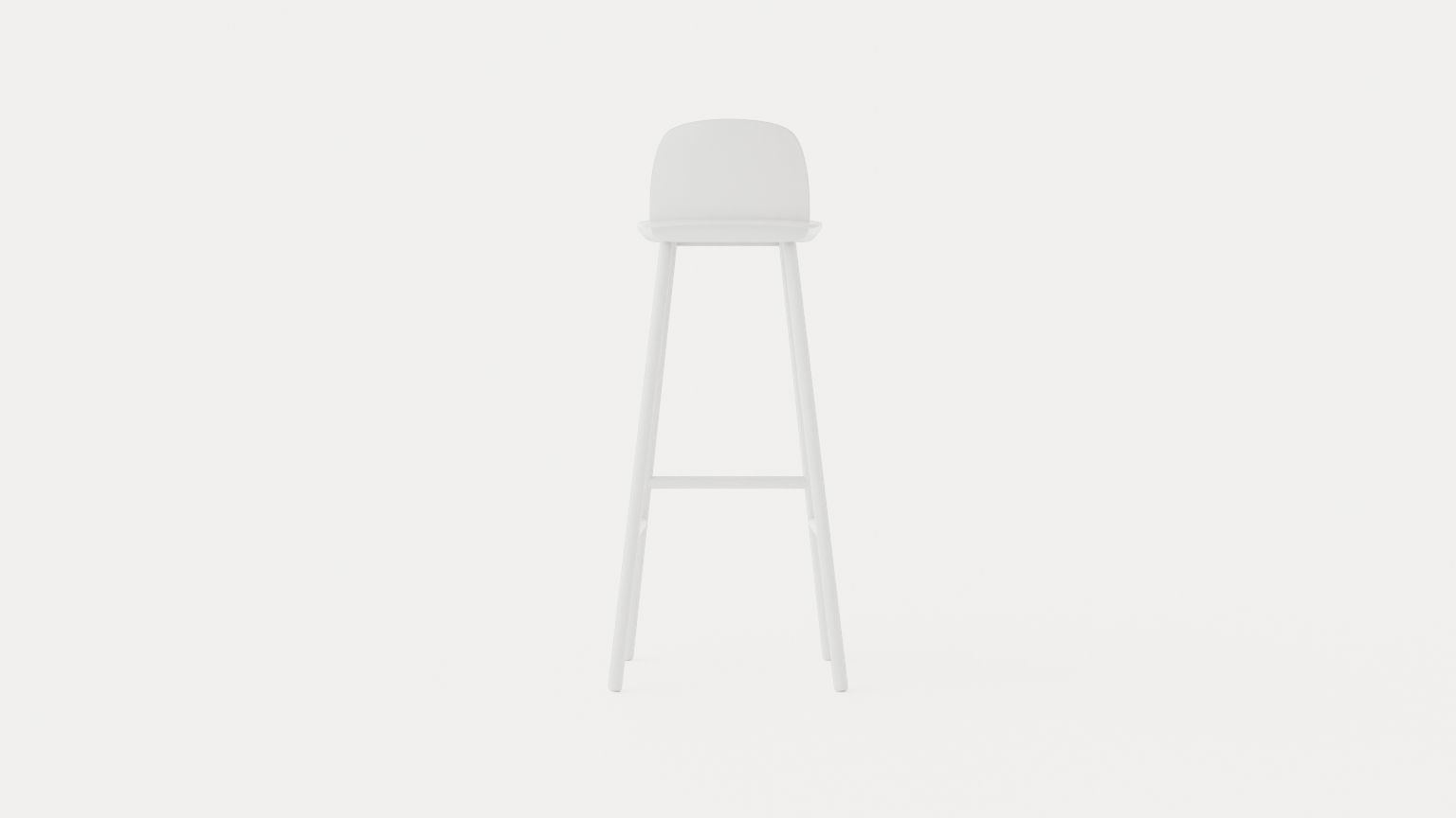 Nerd Barstool Low-poly 3D model_4