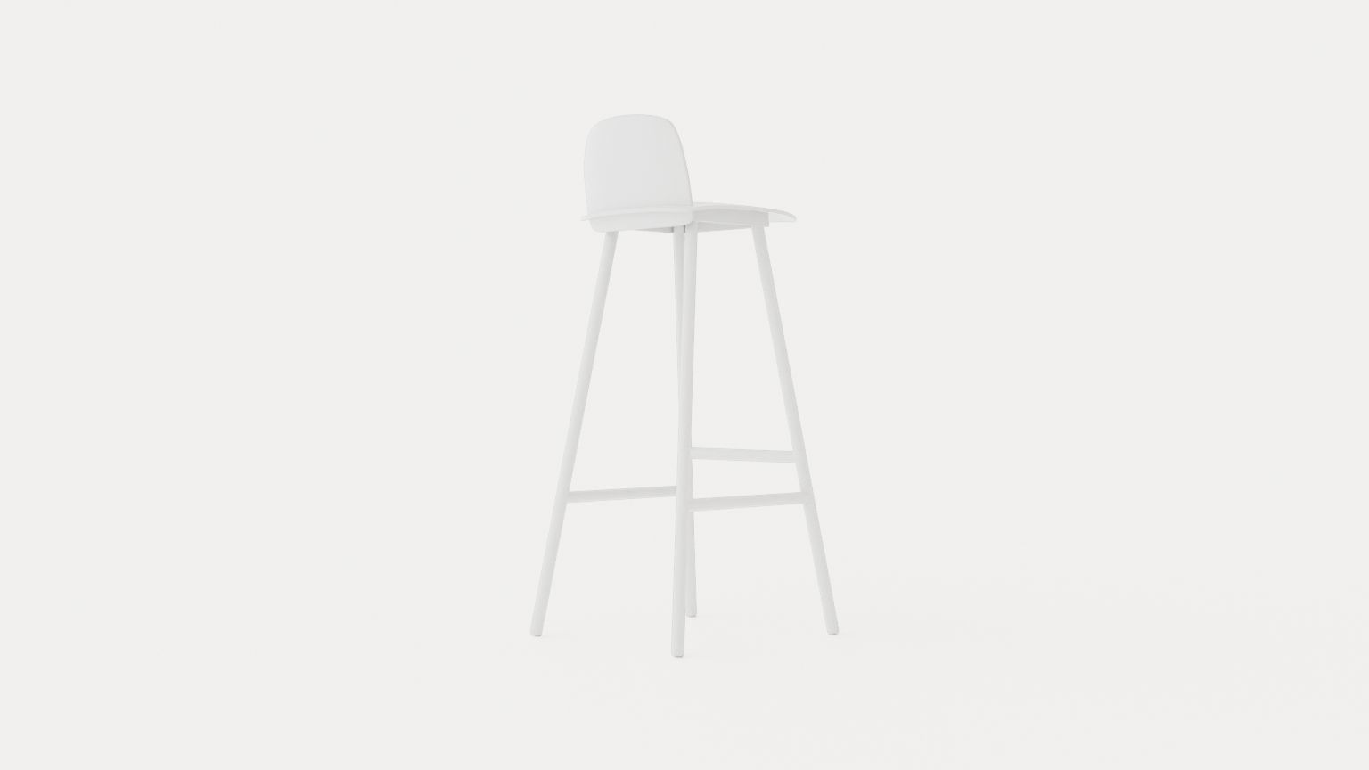 Nerd Barstool Low-poly 3D model_3