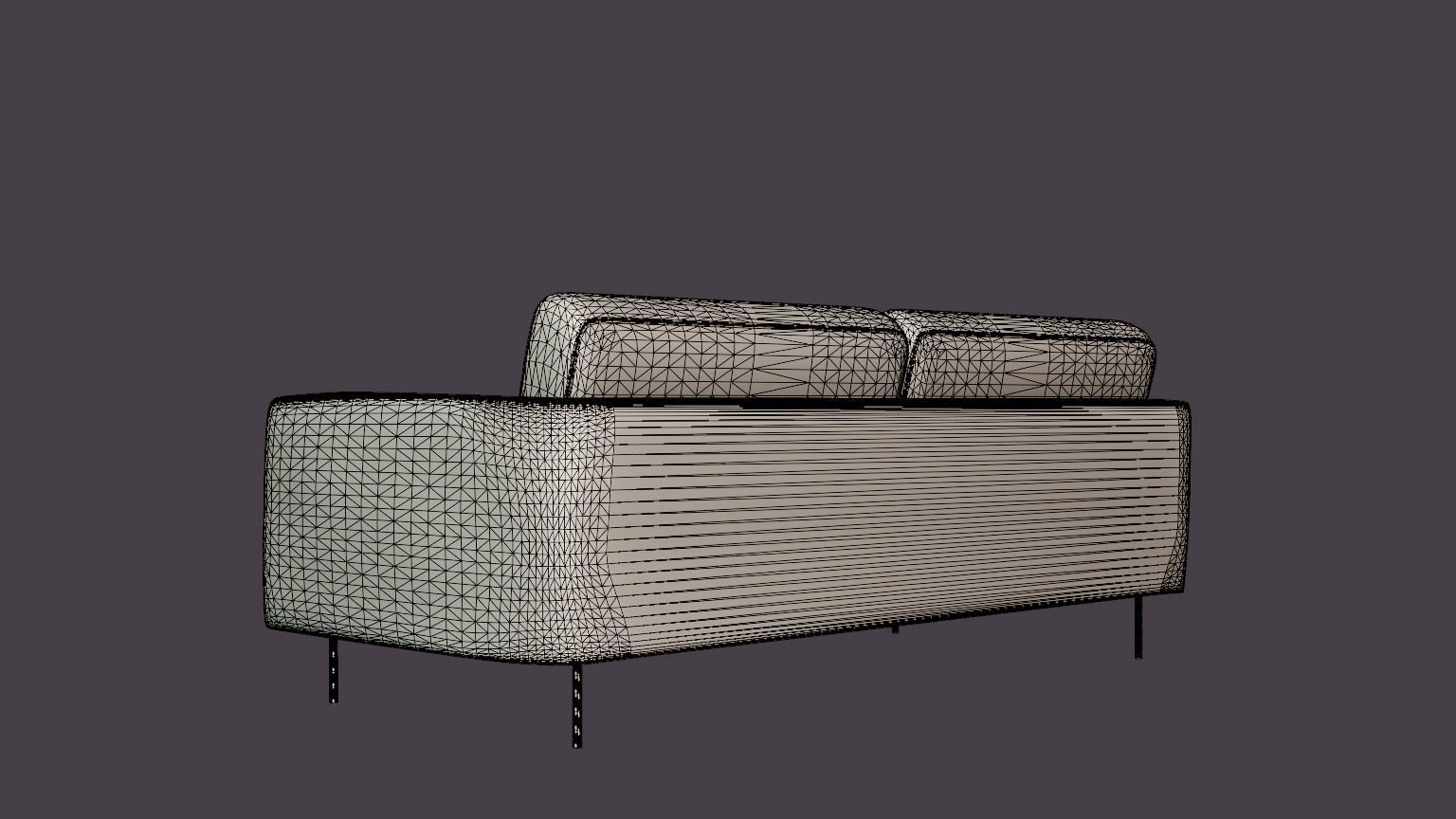 Basel Malawi 21 Sofa Low-poly 3D model_6