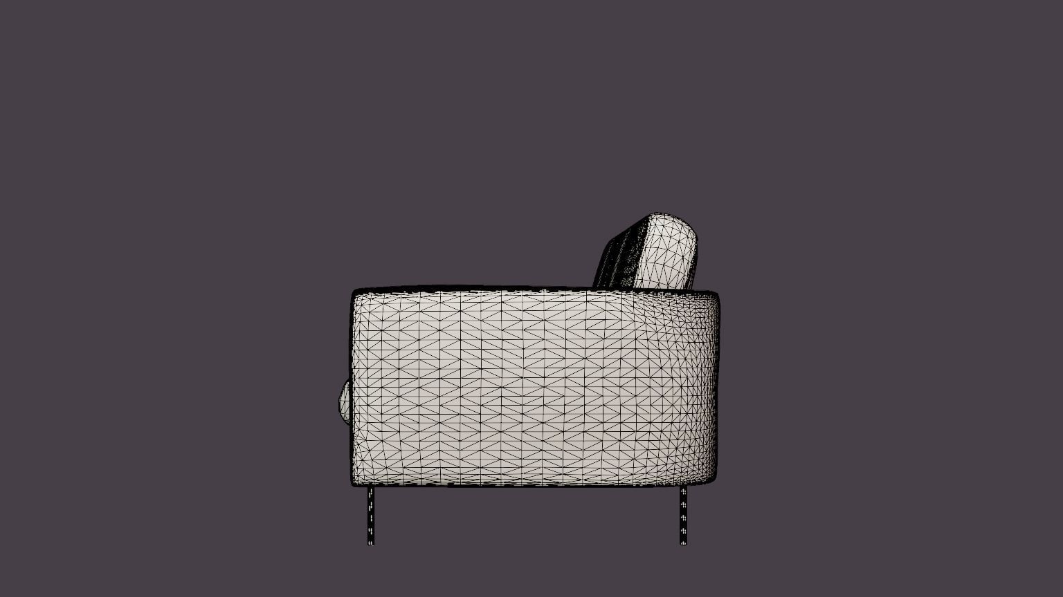 Basel Malawi 21 Sofa Low-poly 3D model_7