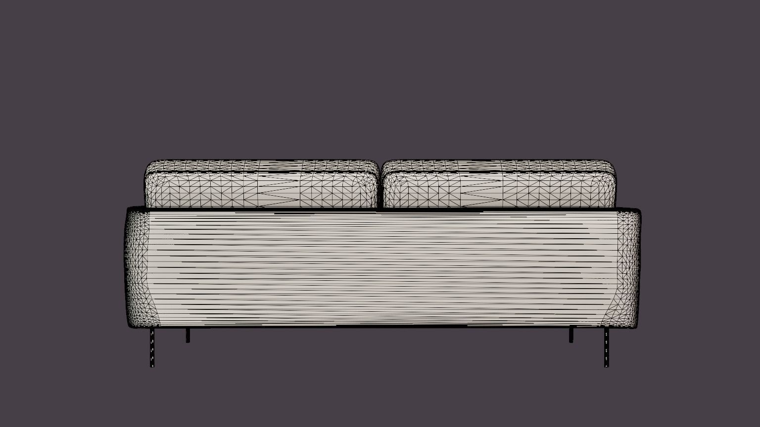Basel Malawi 21 Sofa Low-poly 3D model_5
