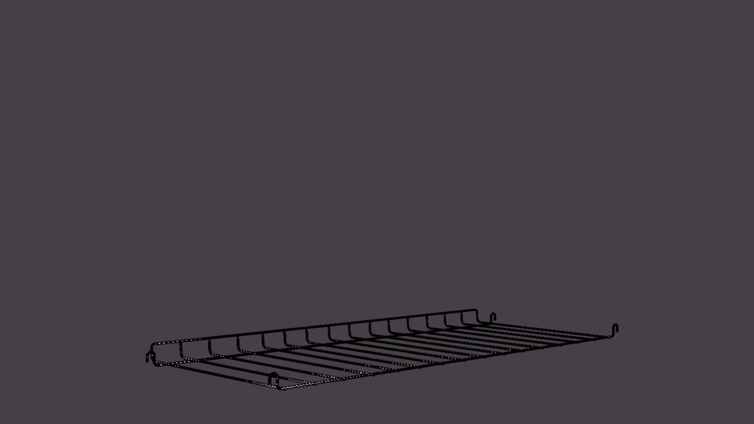 String Magazine shelf Metal Low-poly 3D model_6