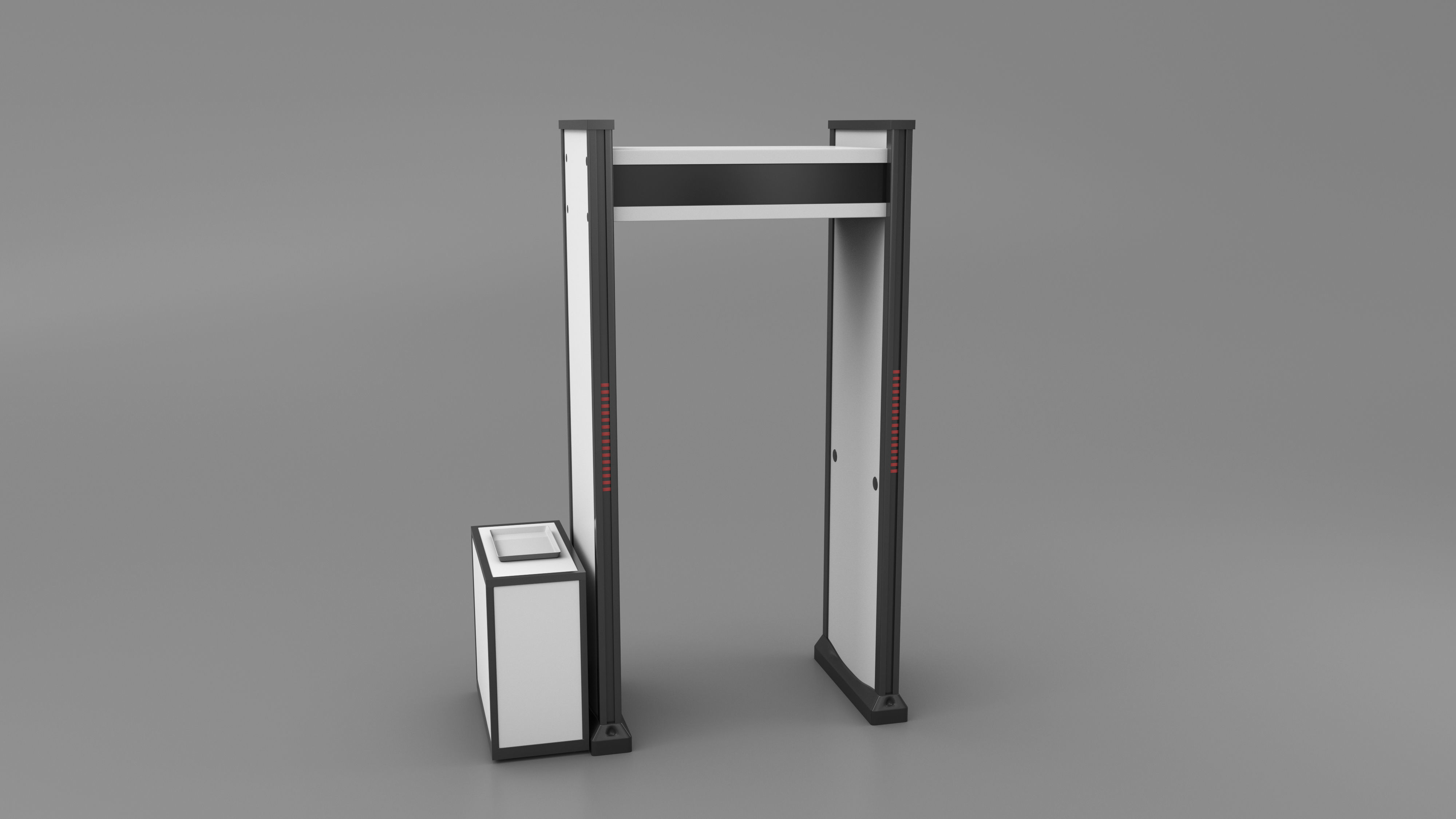 Multizone Door Frame Metal Detector 3D model_2