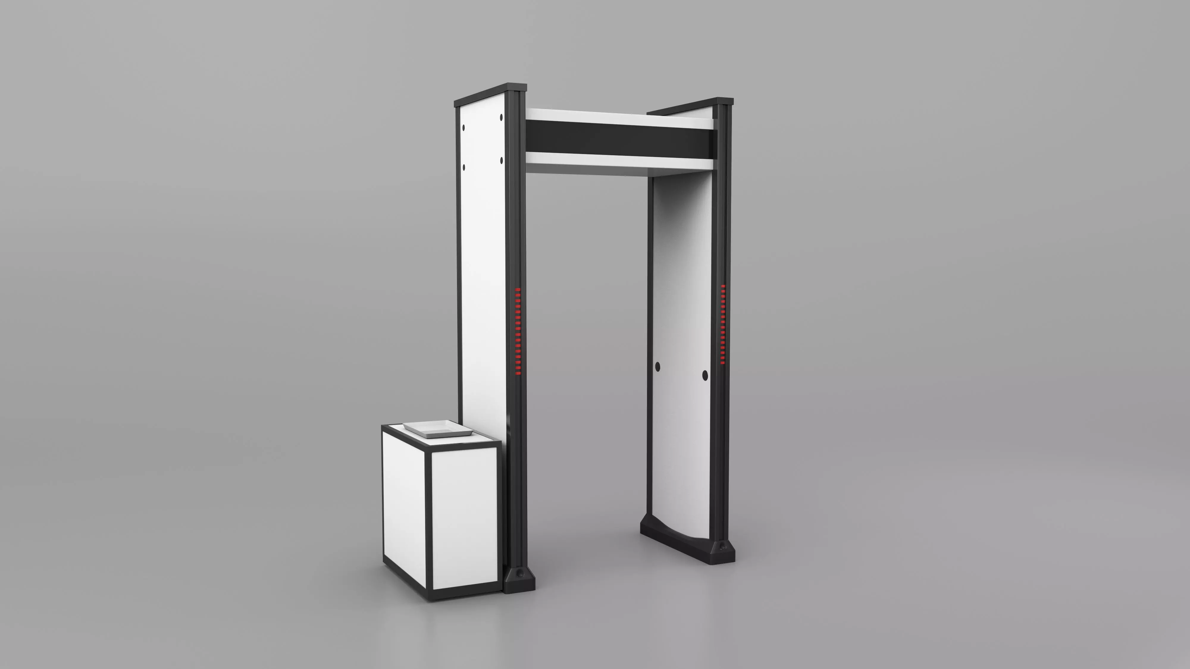Multizone Door Frame Metal Detector 3D model_0