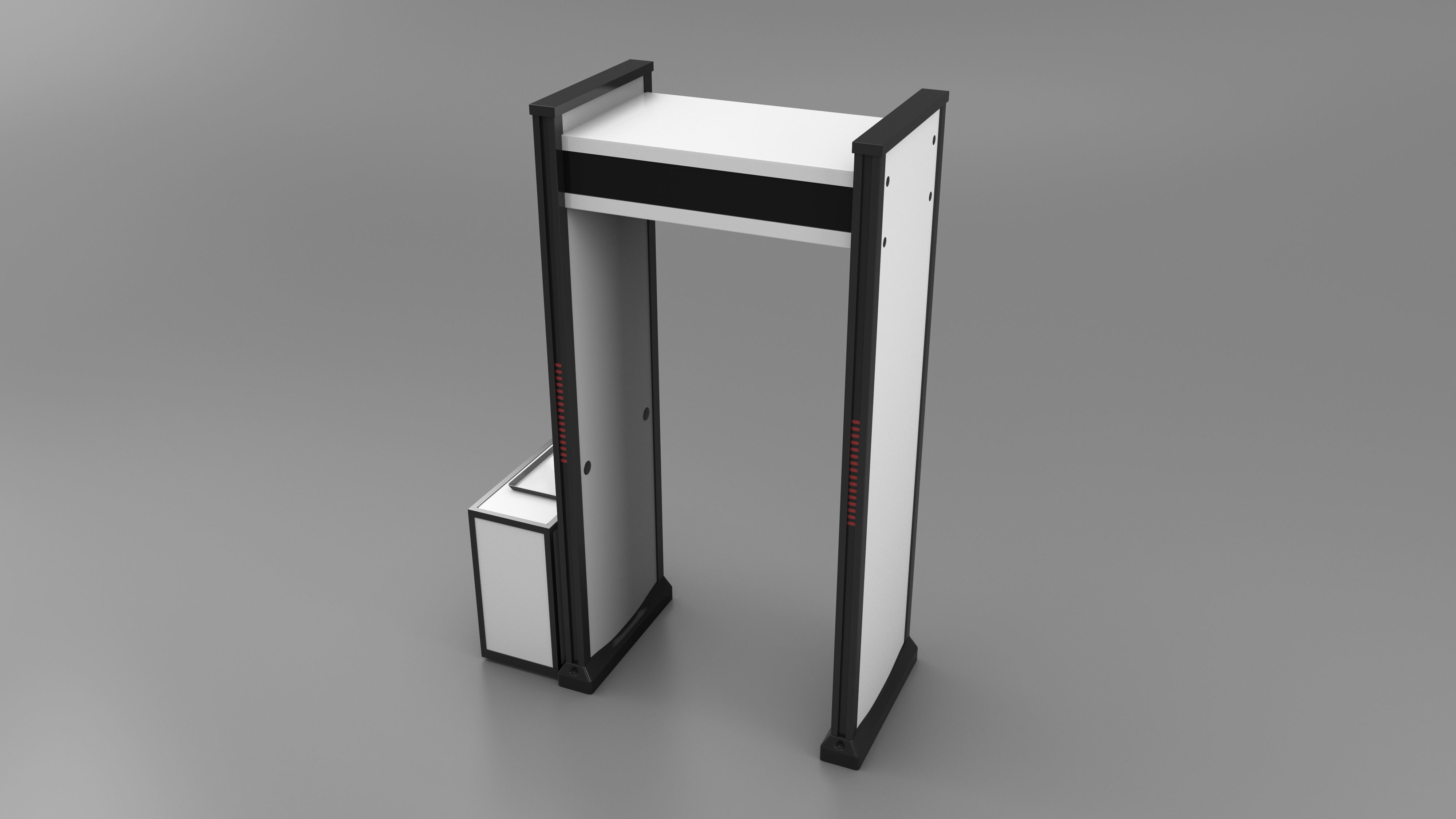 Multizone Door Frame Metal Detector 3D model_3
