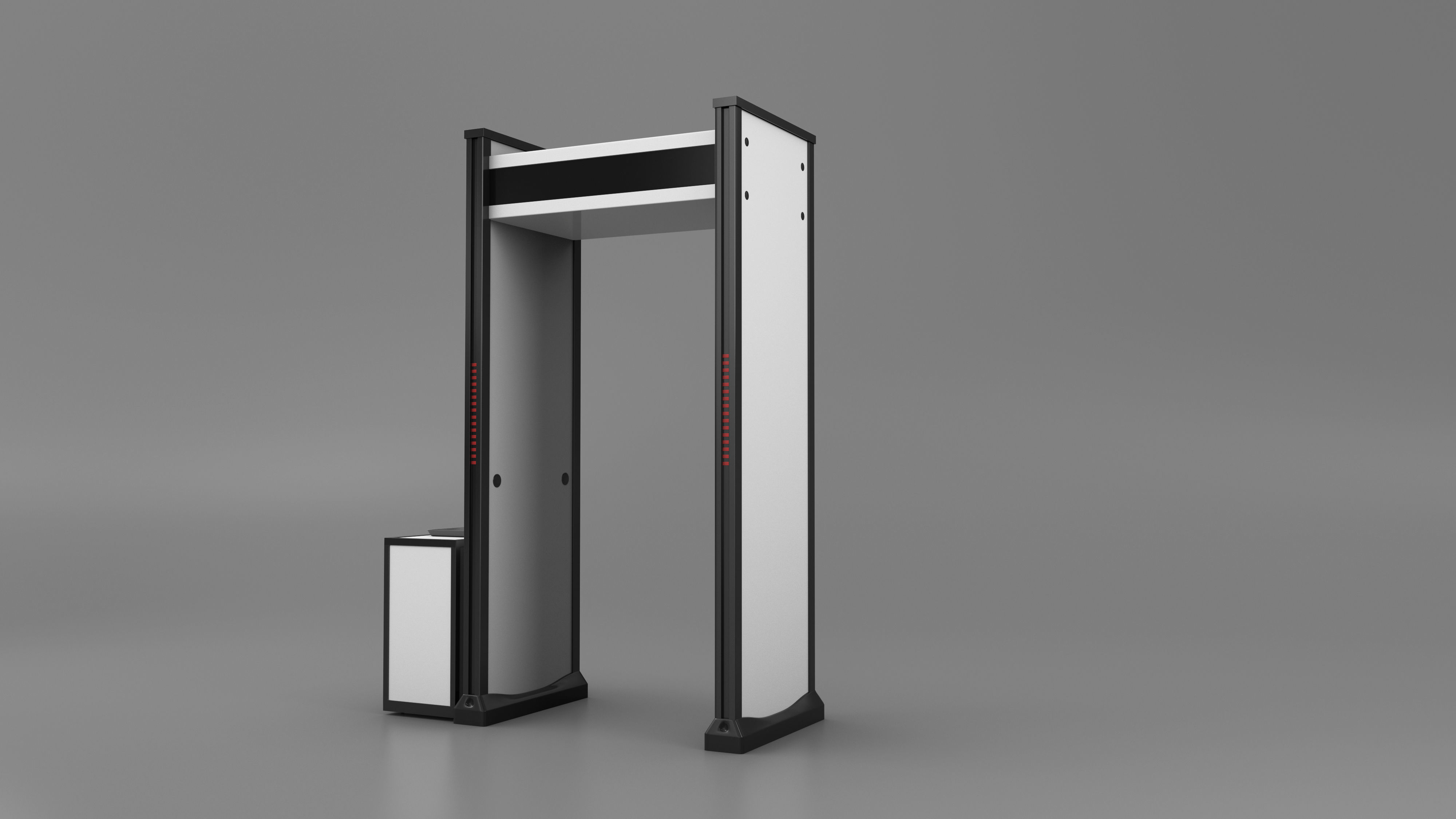 Multizone Door Frame Metal Detector 3D model_1