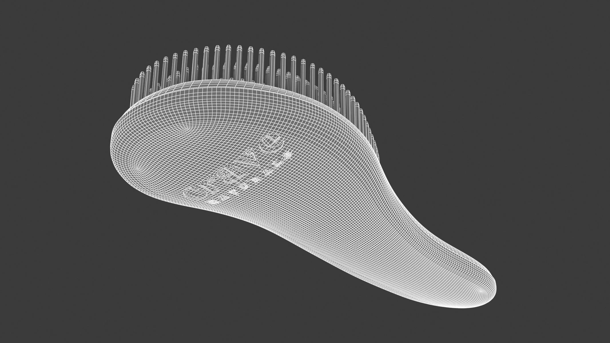 Thru Detangling Brush 3D model_19