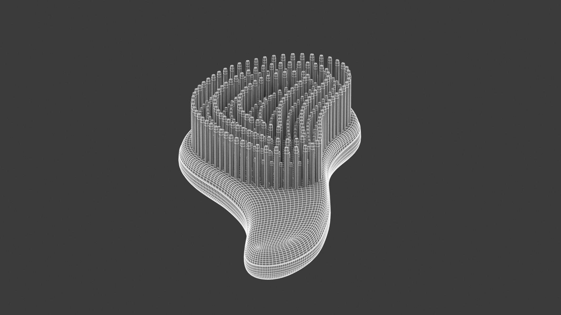 Thru Detangling Brush 3D model_16