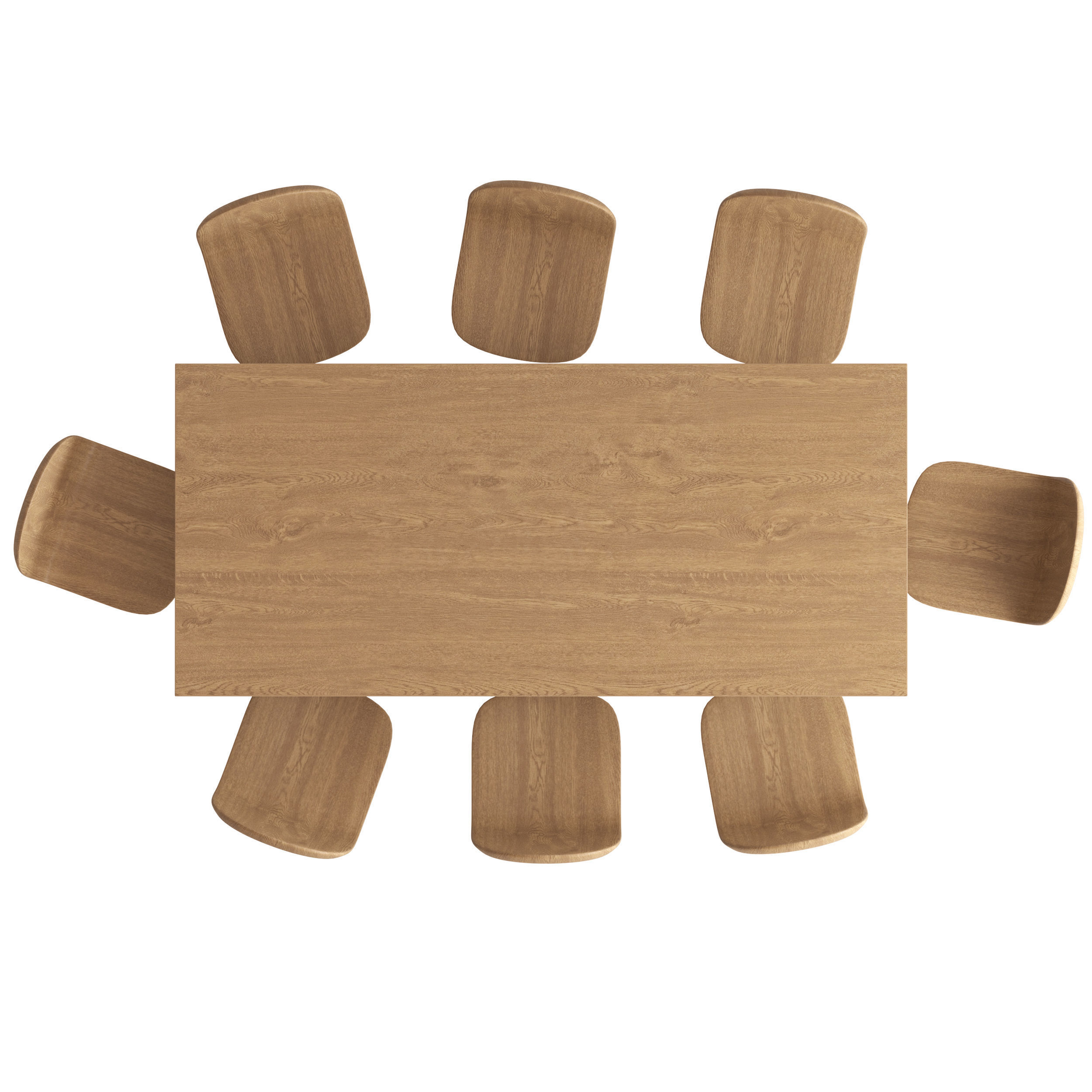 Sarah Ellison Earth Table and Arch Chair 3D model_2