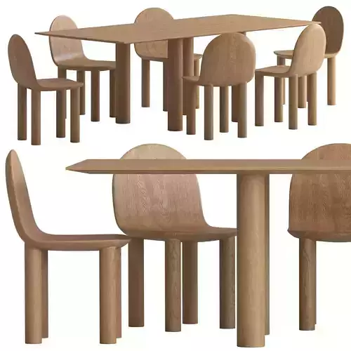 Sarah Ellison Earth Table and Arch Chair