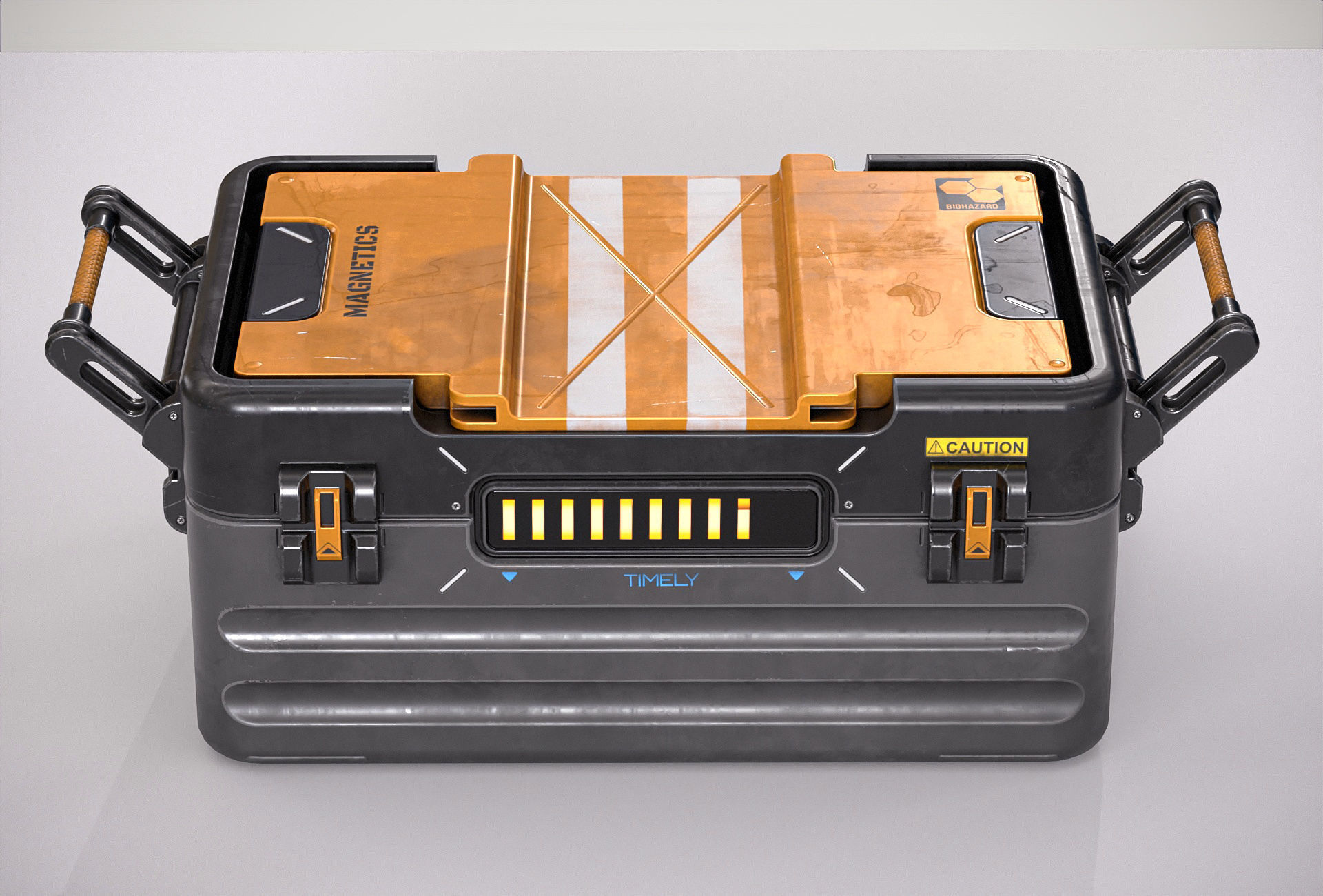 Sci-fi Crate PBR Low-poly 3D model_4