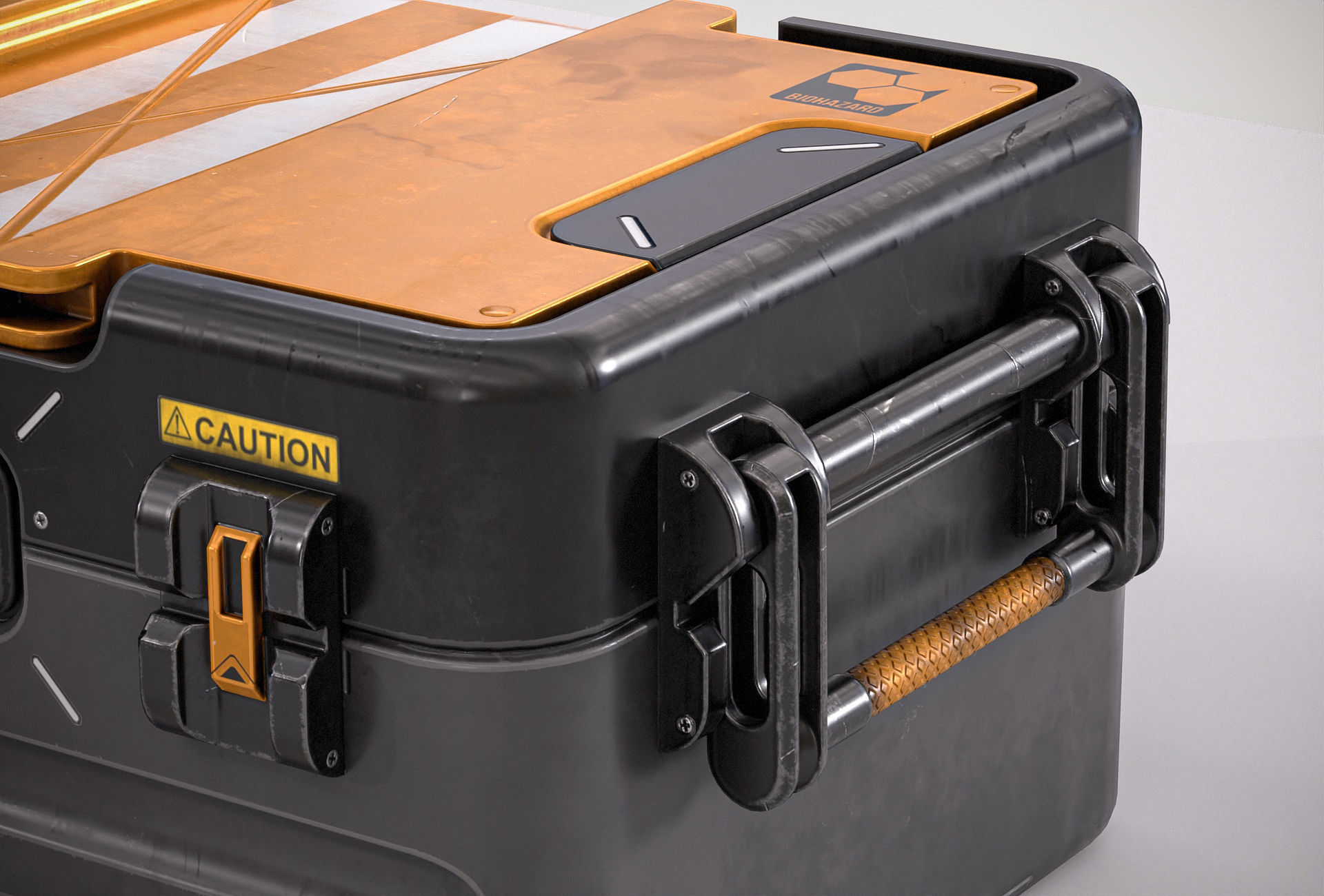 Sci-fi Crate PBR Low-poly 3D model_8