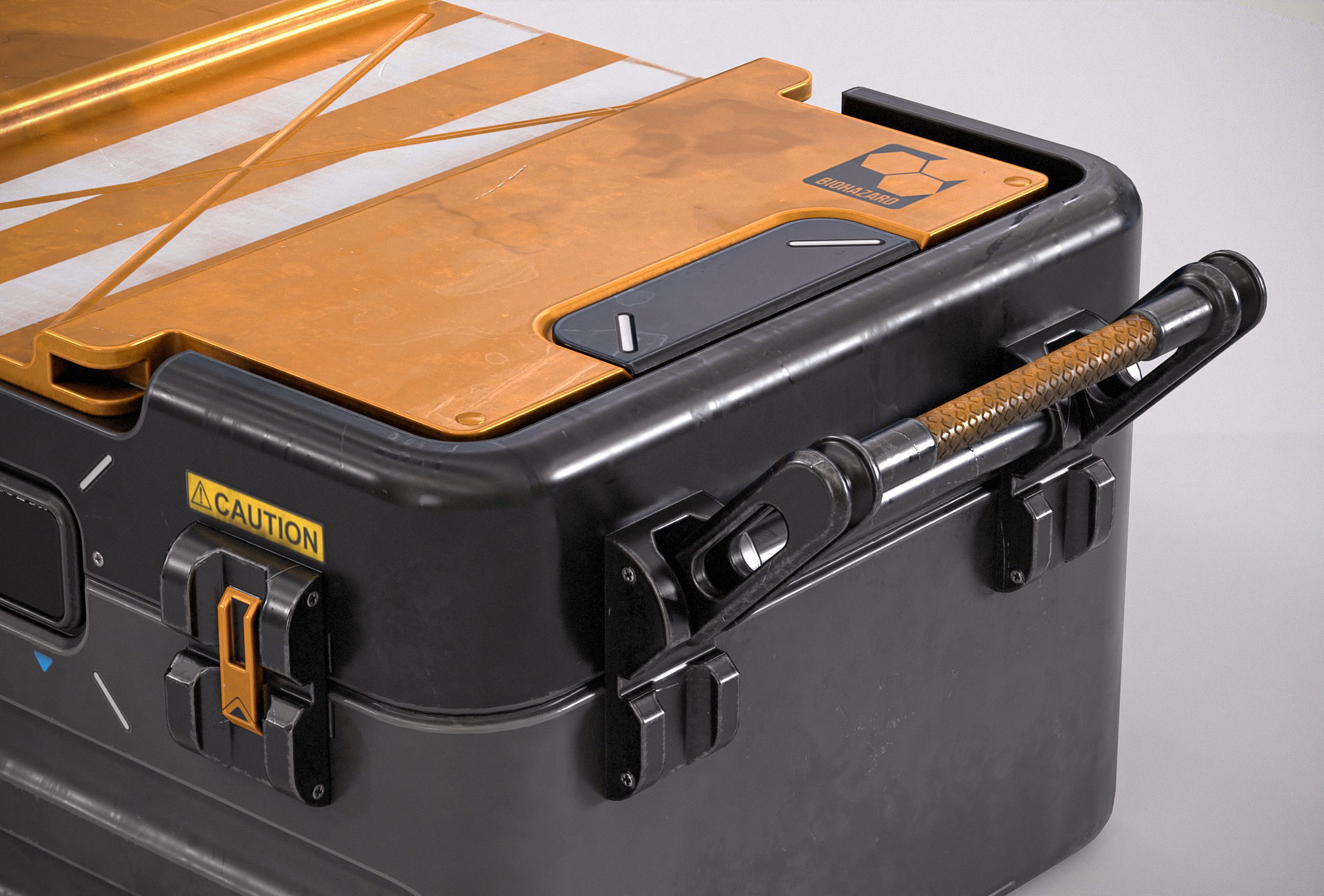 Sci-fi Crate PBR Low-poly 3D model_7