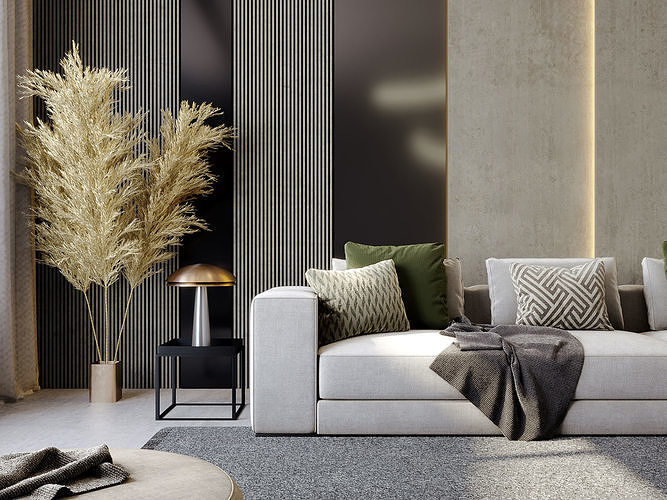 interior living room scene 32 3D model 4