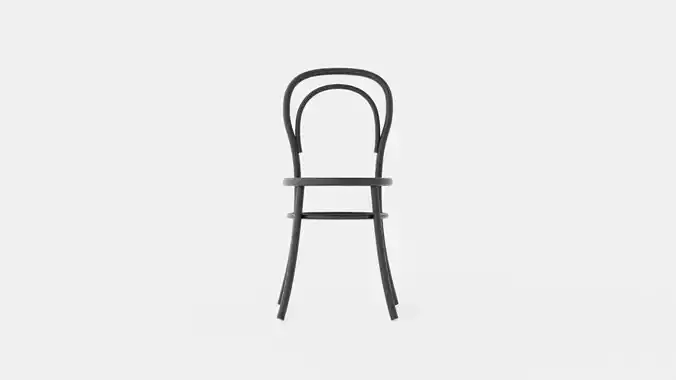 No 14 Chair Rattan - Black Grain