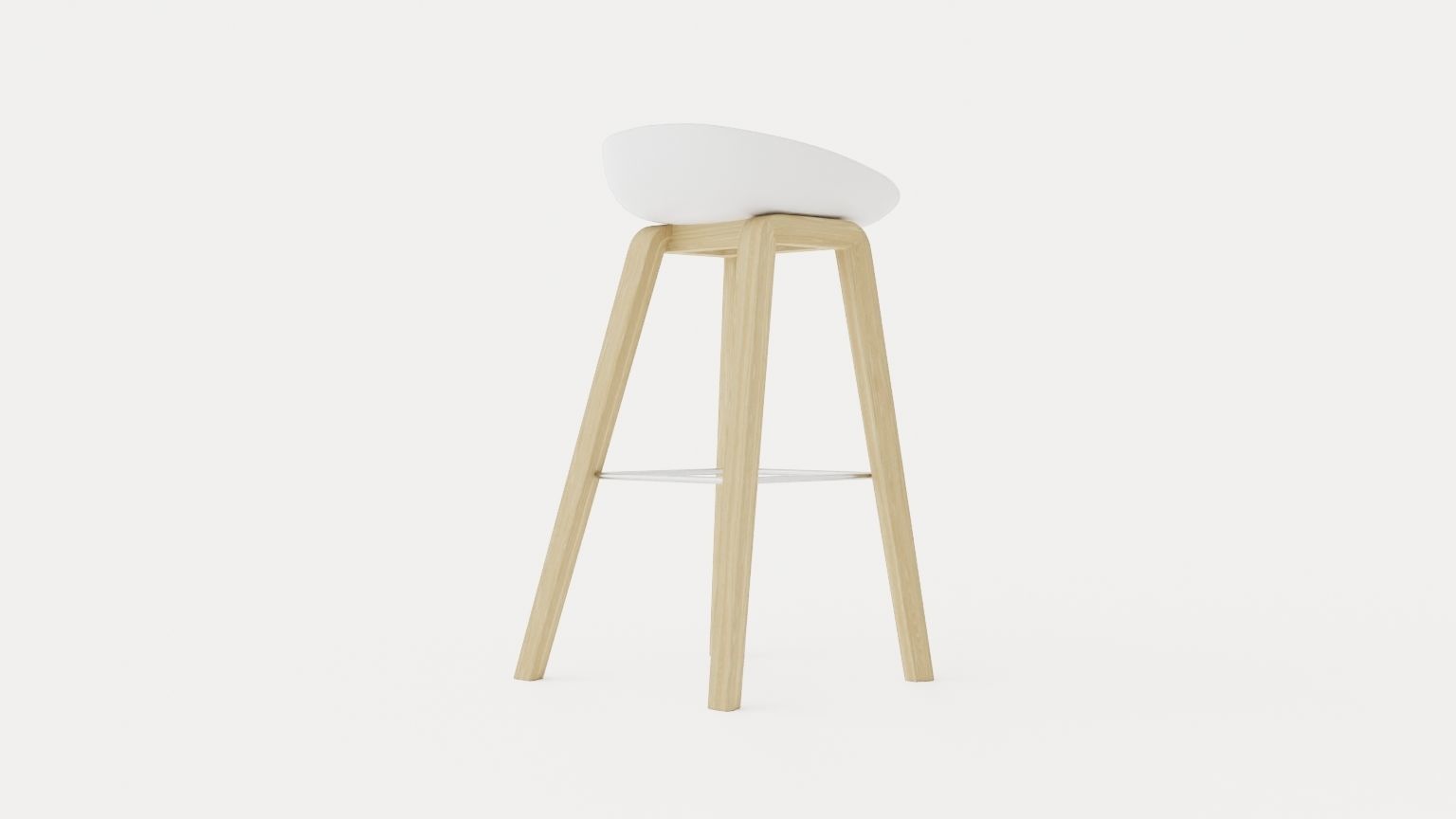About A Stool 32 Low-poly 3D model_3