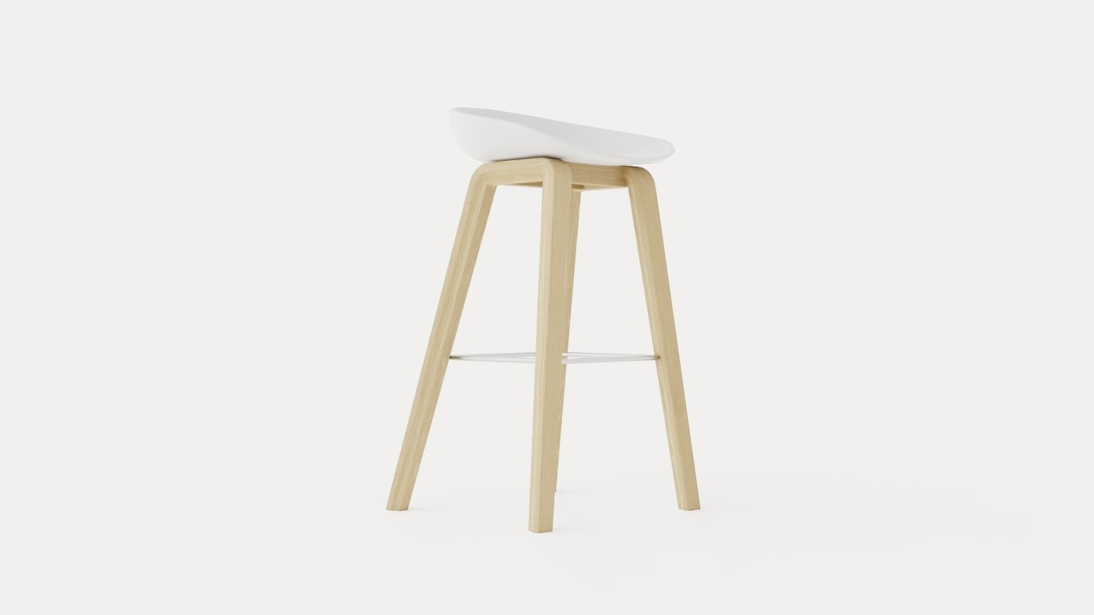 About A Stool 32 Low-poly 3D model_1