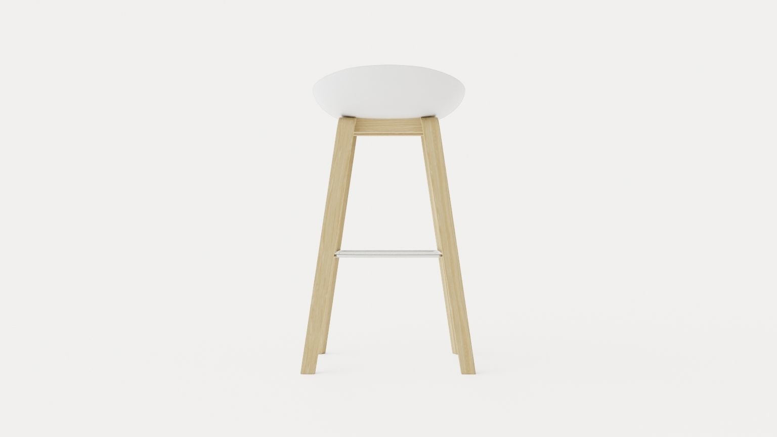 About A Stool 32 Low-poly 3D model_4